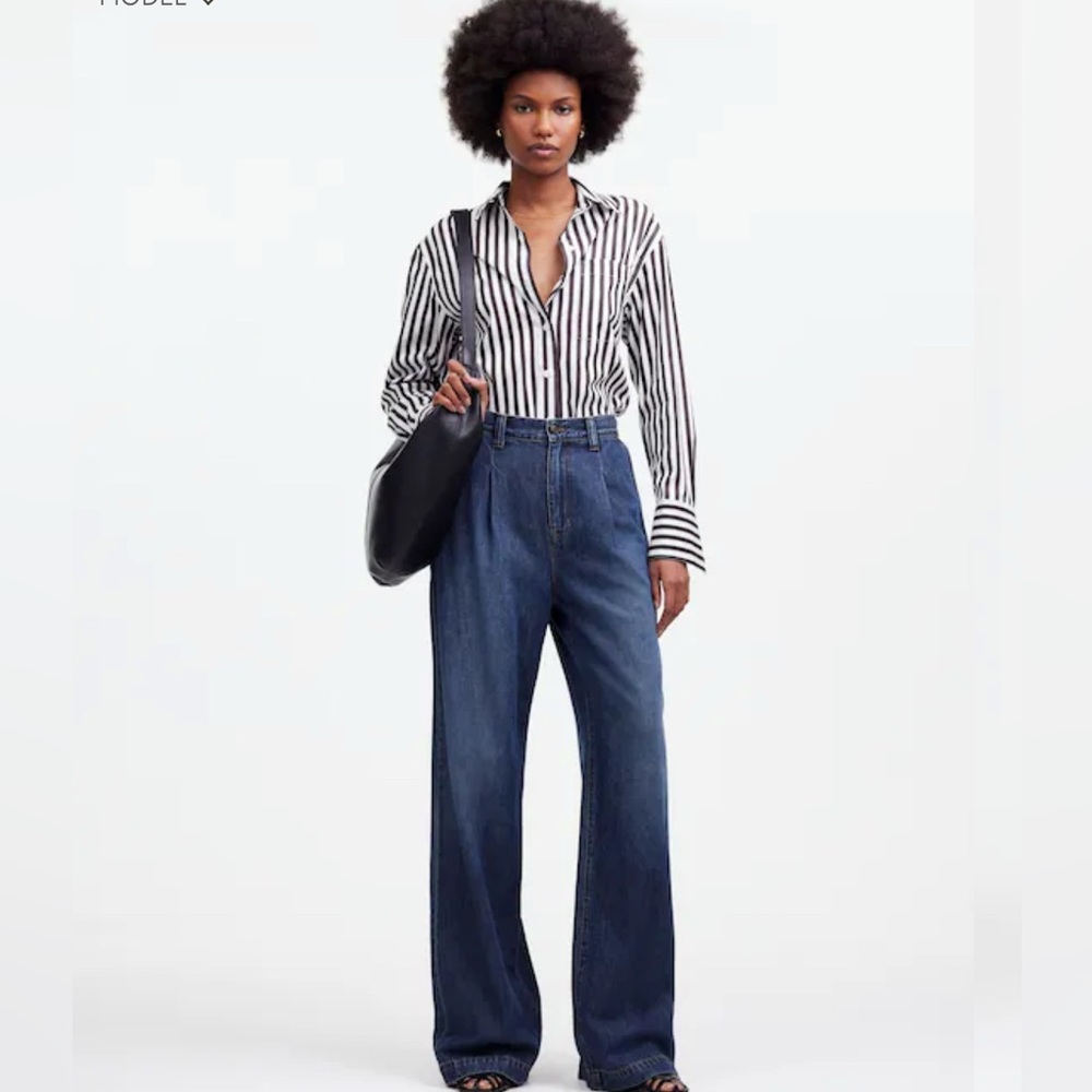 Madewell The Harlow Wide-Leg Jean: Airy Denim Edition